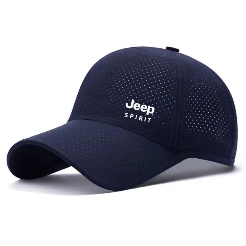 JEEP Spirit Quick drying Sports Hat Men's and Women's Duck billed Hat Spring/Summer Baseball Hat Breathable Sunscreen Hat AKT1