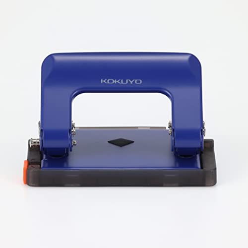 KOKUYO Hole Punch 2 Holes Rakuake Handy 17 Pieces Blue PN-G17B