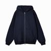 European and American Style Fleece-Lined Loose Fit Hooded Jacket with Zipper and Pockets