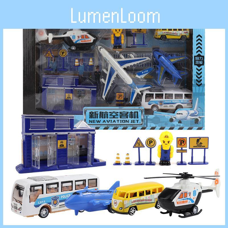 Childrens Airplane Engineering Car Toy Model Set For Interest Cultivation