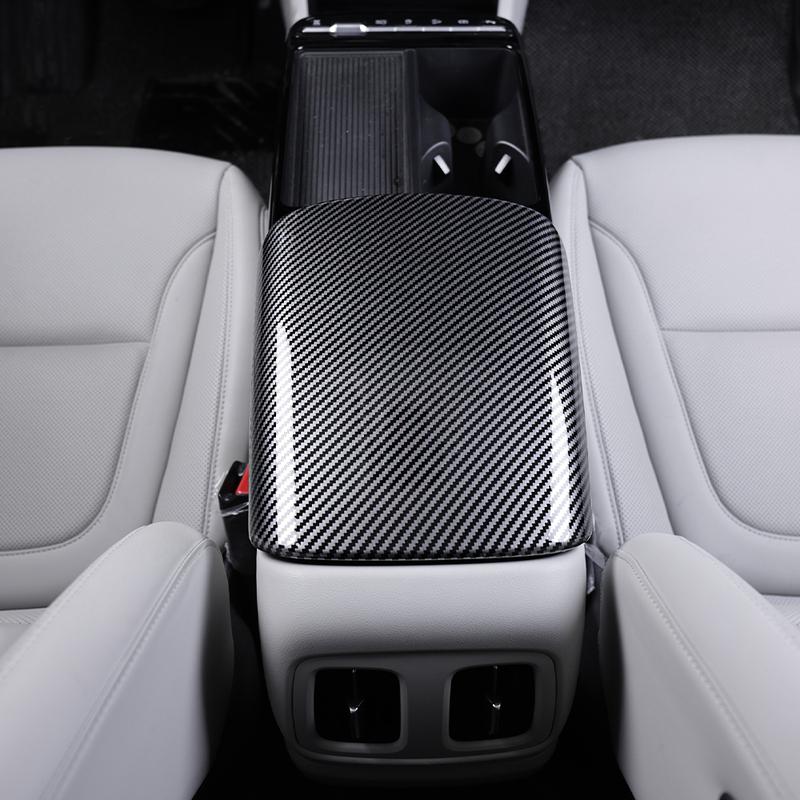 For Hyundai Tucson NX4 -2026 Carbon Fiber Armrest Box Cover Trim Interior Accessories