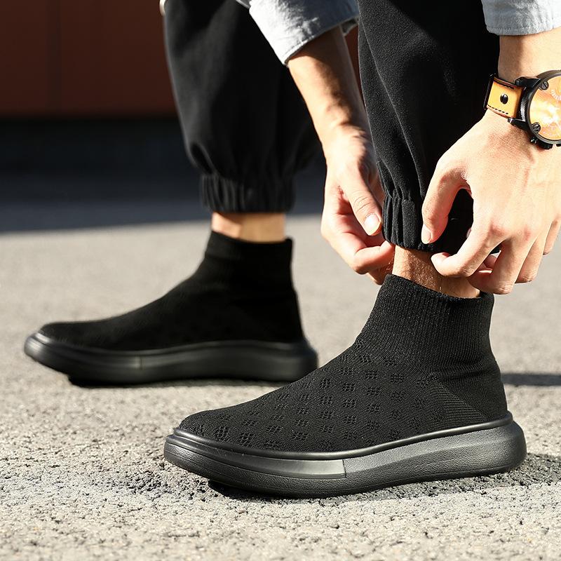 Casual Outdoor Hiking Shoes Daily Commuter Lightweight Couple Socks Shoes Lazy