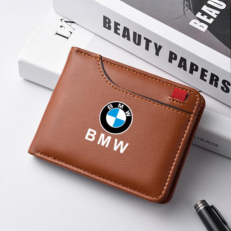 Car Wallet Large Capacity Multi-slot Business Purse Driver's License Short Wallet For BMW M 1 2 3 4 5 7 Series X1 X3 X4 X5 X6 X7 Gzsh02