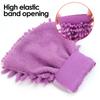 Chenille Car Wash Gloves Universal Auto Coral Velvet Microfiber Double-Sided Cleaning Gloves Soft Car Paint Surface Care Tool
