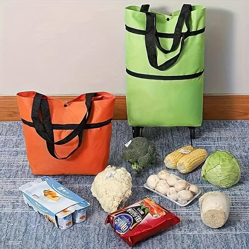 1pc Easy-Glide Wheeled Shopping Bag – Extra-Large, Foldable & Multipurpose – Versatile Carrier for Groceries & Goods On the Go