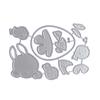 Metal Cutting Dies Easters Rabbits Chicken Die Cuts Templates Molds Embossing Stencils for Album Scrapbooking Decoration
