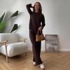 2025 European & American Women's Fashion Knit Two-Piece Set - Autumn/Winter Korean Loose Style