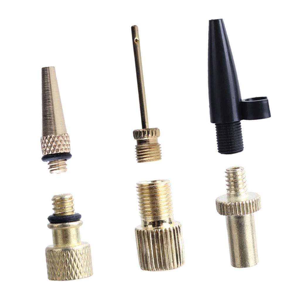 , Car Copper Tire Valve Converter, Inflator Pump Needle Nozzle- Accessories