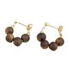 Natural Sandal Wood Earrings Featuring Traditional Chinese Designs Expertly Crafted for Sensitive Skin Wear