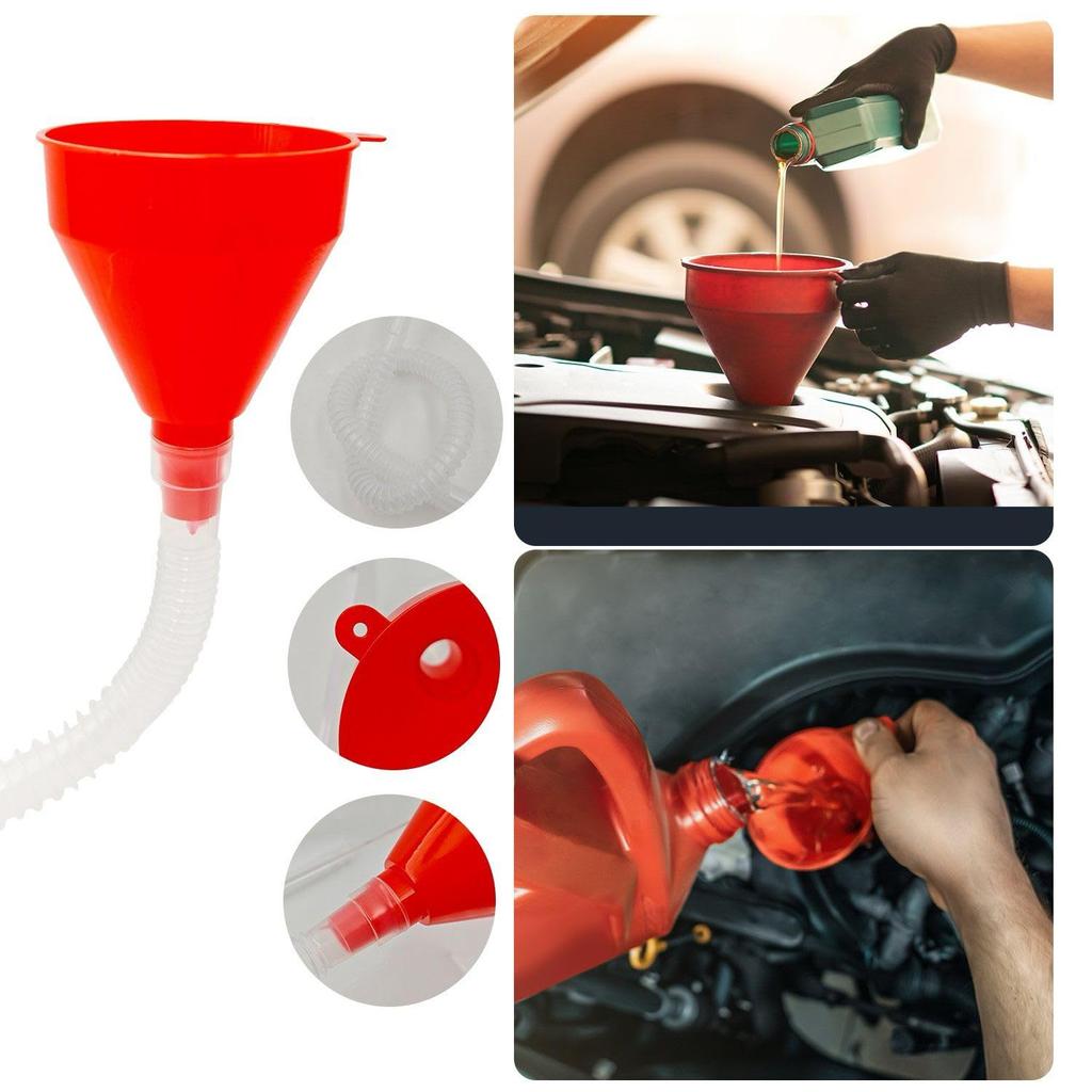 KKLM Funnel, Funnel, Set of 5, Plastic, Universal for Cars and Motorcycles,