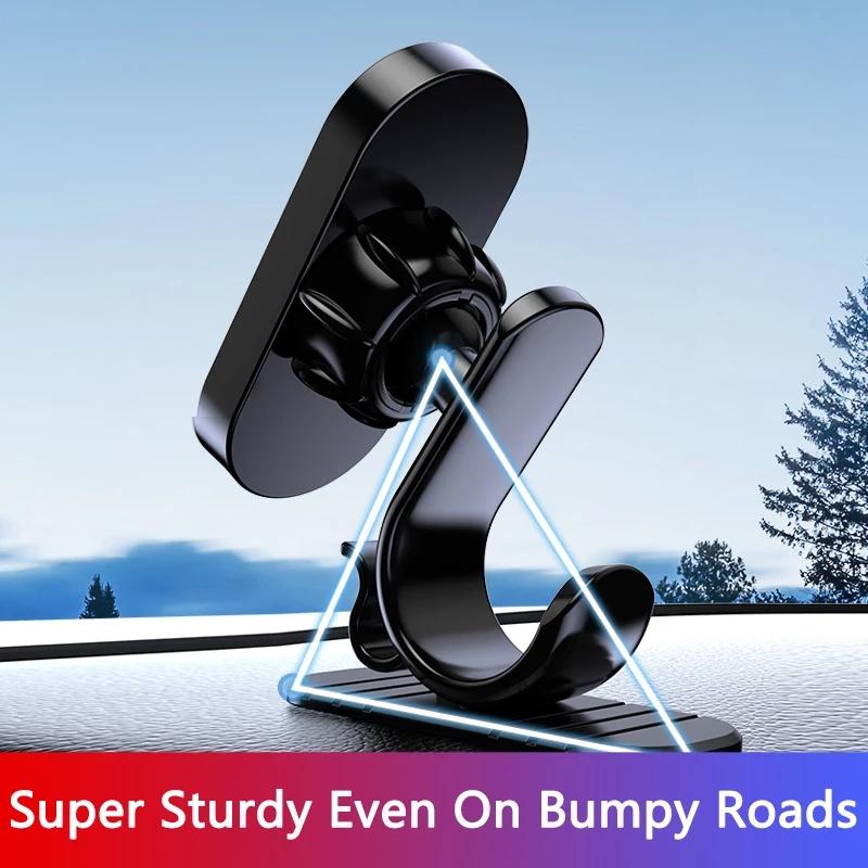 2022 Magnetic Plate Car Phone Holder Small 360 Rotation Magnet Mount Mobile Cell Stand Telefon Bracket Support For iPhone 14