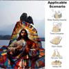 1pc Sacred Artwork Blanket - Perfect Gift for Birthdays, Christmas & Halloween- Soft, Warm & Versatile yy250909084