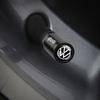 4Pcs Car Metal Wheel Tire Air Valve Dust Caps Accessories With Logo For Volkswagen Golf Rline Passat GTI Sagitar Scirocco Tiguan
