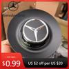 Hot Car Sticker A0004001100 145mm/68mm Aluminum Car Emblem Wheel Center Hub Rim Caps Cover Separate For Mercedes-Benz C190 AMG G