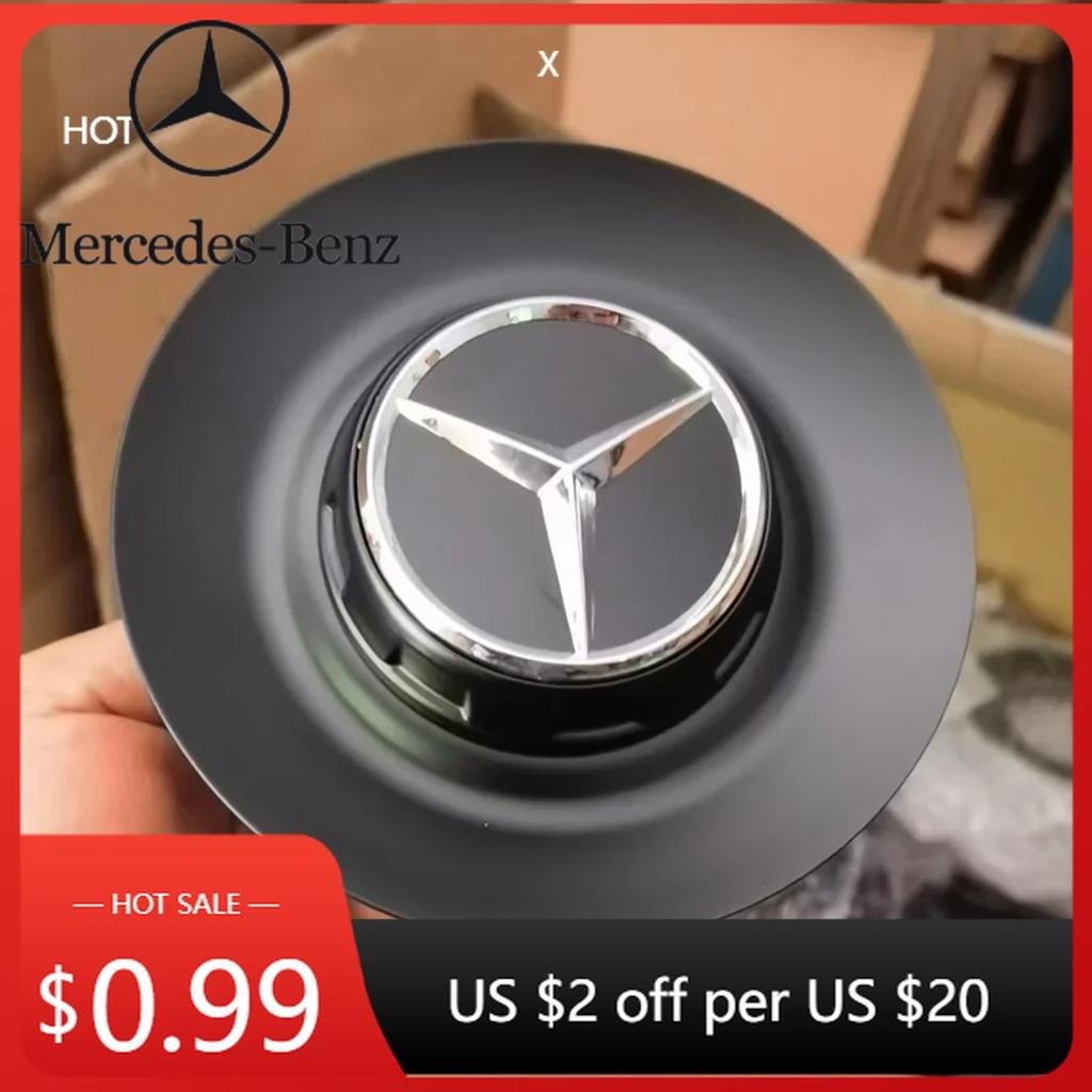 Hot Car Sticker A0004001100 145mm/68mm Aluminum Car Emblem Wheel Center Hub Rim Caps Cover Separate For Mercedes-Benz C190 AMG G