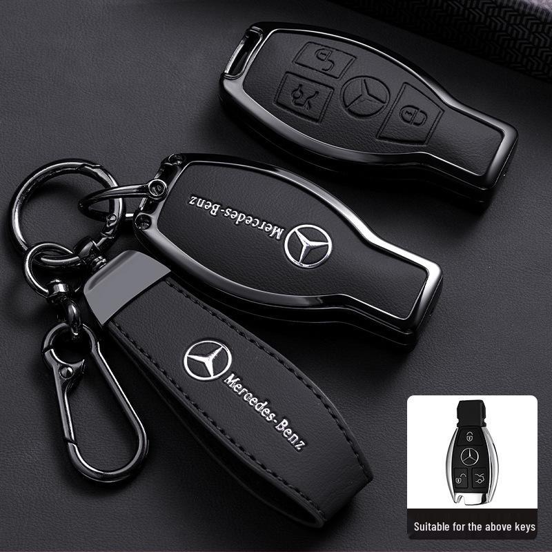Premium Key Case for Mercedes-Benz E300L: Fits E-Class, C-Class, C260L, C200L, A200L, GLC300L