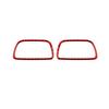 Red Carbon Fiber Interior Demister Vent Cover Trim For Honda CRV CR-V 2012-2016