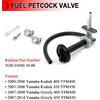 Fuel Petcock Valve Switch with Knob Lever and Lines Fit for Yamaha Kodiak 400 450 YFM400 YFM450 Grizzly 400 450 YFM450F Prairie 400, Replace