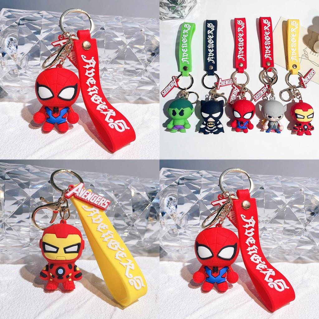 Cute Marvel Avengers Keychain Plastic Figurine Keyring Perfect Gift Idea