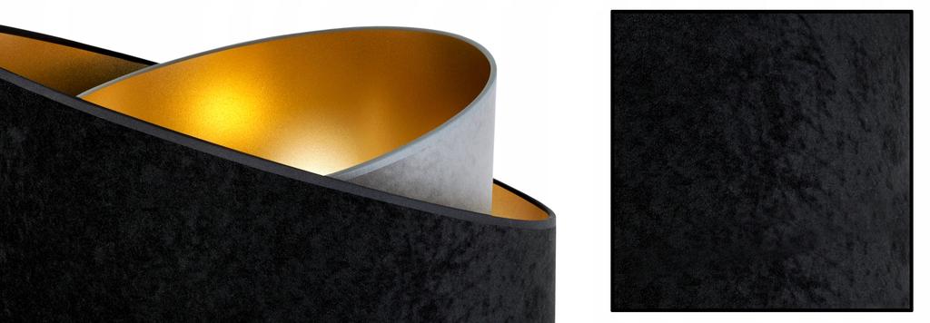 Hanging Lamp Ceiling Chandelier Golden Velvet Lampshade