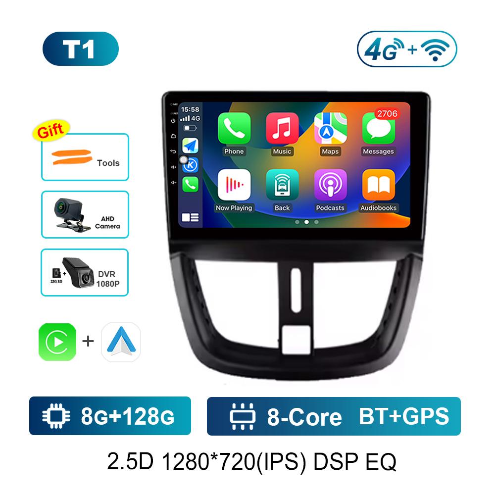 for Peugeot 207 CC 207CC 2006 - 2015 Android Intelligent System Car Radio Multimedia Player GPS Navigation BT 4G Carplay WiFi