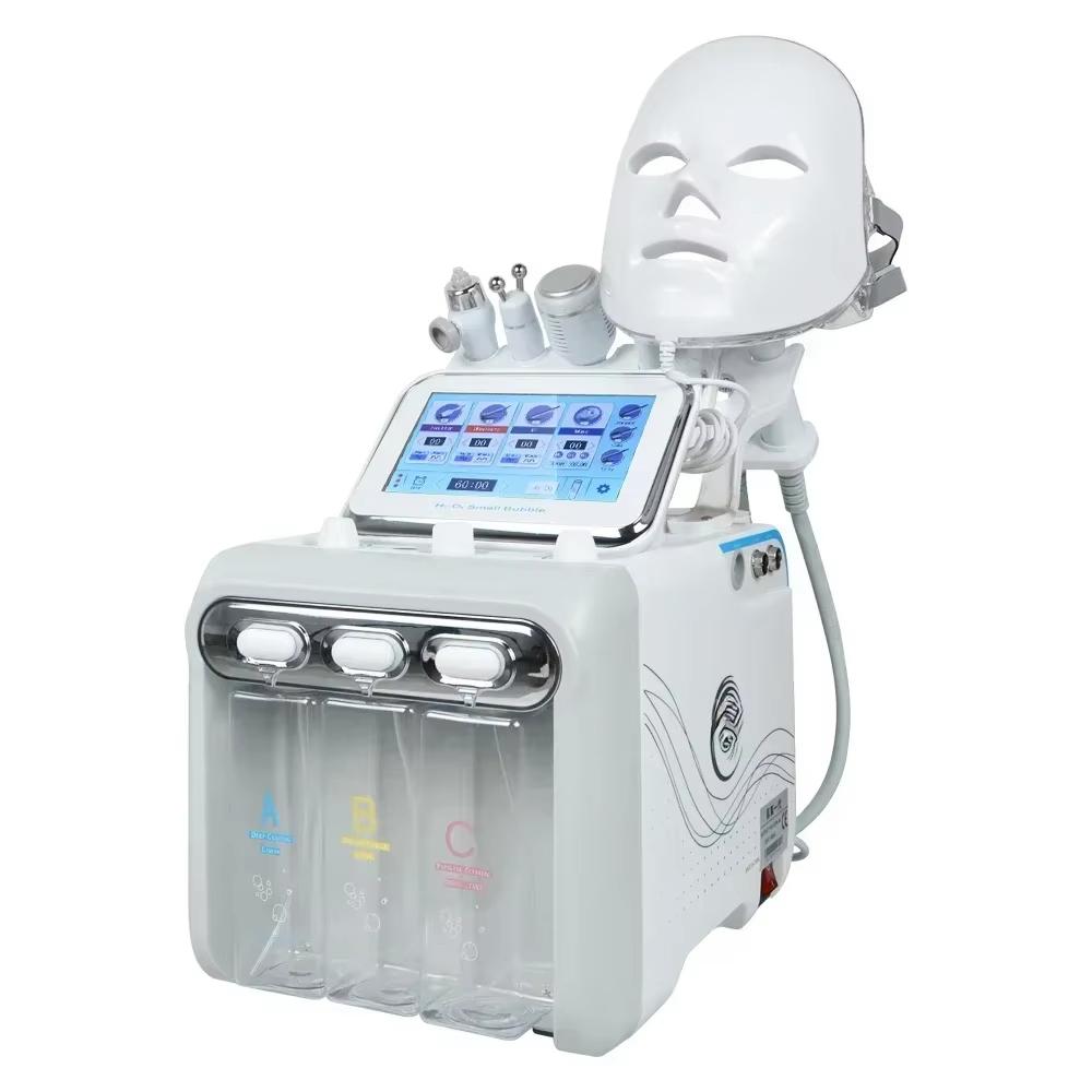 7-in-1 Multi-Functional Facial Beauty Device with RF Lifting, Oxygen Hydration, Ultrasonic Cleansing, and Skin Rejuvenation