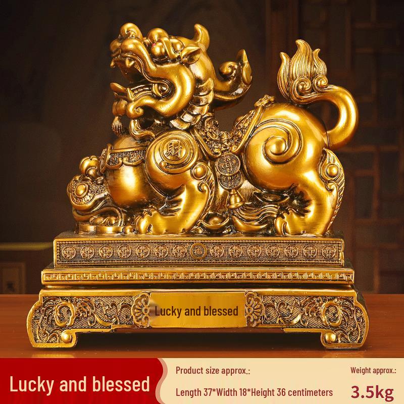 Popular Pixiu Ornament: Fortune-Attracting Decor for Living Rooms, Wine Cabinets, Offices, Shops, and Housewarming Gifts