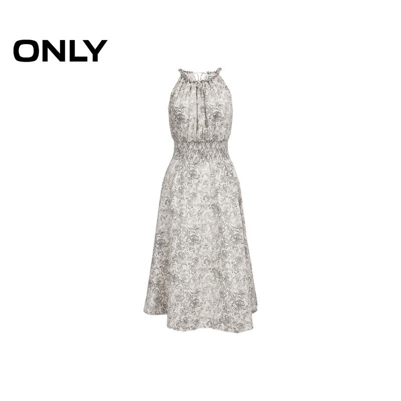 Only 2025 Spring Printed Sleeveless A-Line Midi Dress