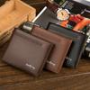 New Men's Wallet European American Short Horizontal