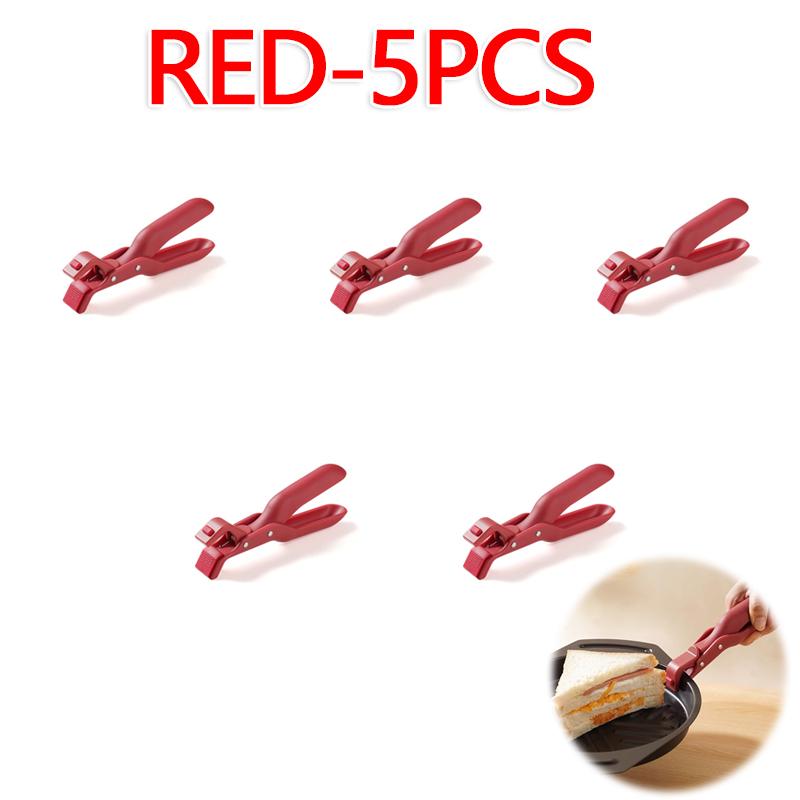 Silicone Kitchen Bowl Clip Non Slip Anti Scalding Gripper Tongs for Pots Bowls Cooking Serving Utensils Tools