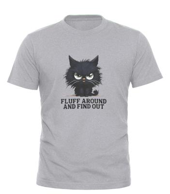 Lass dich nicht anflauschen und finde es heraus Lustiges Katzen-T-Shirt Grumpy Kitty Grafik-Tee S-4XL