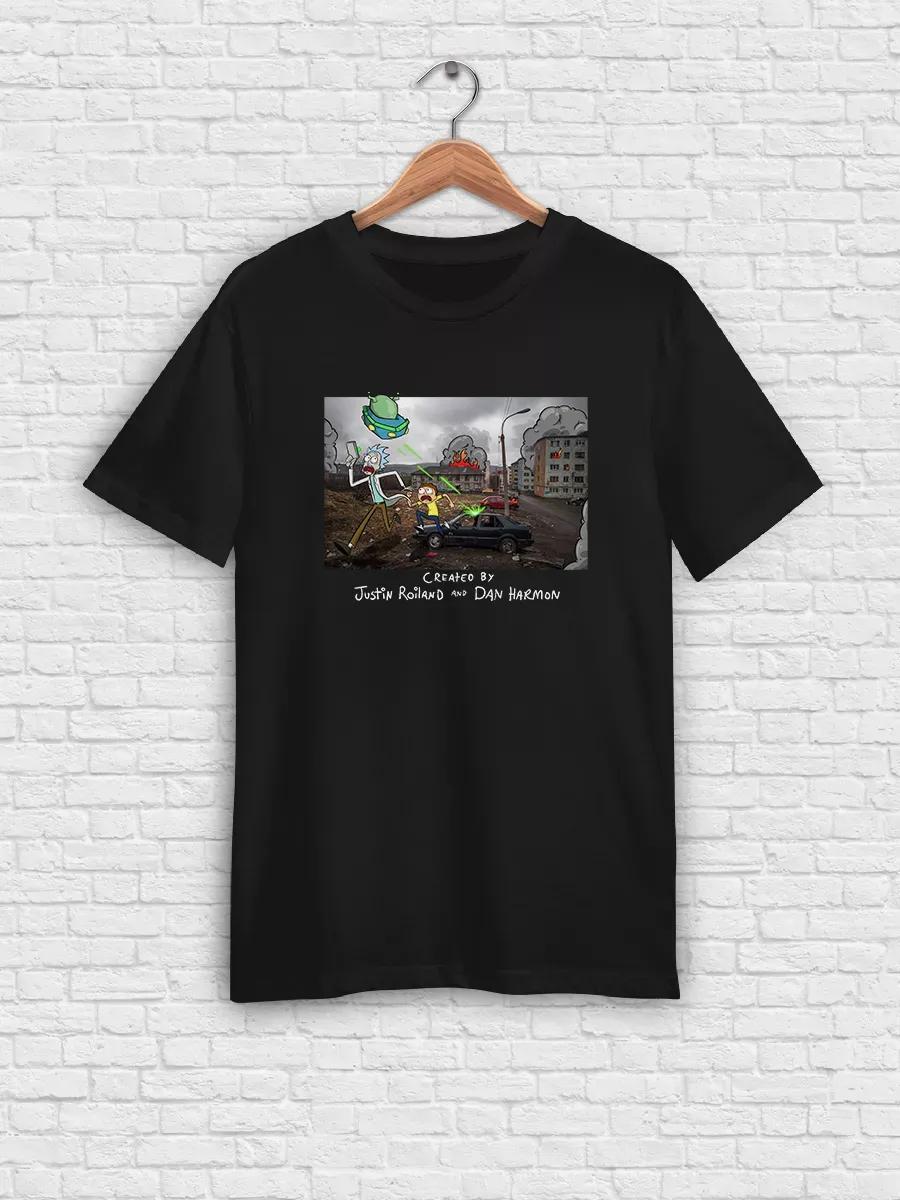 Barcode hiking travel outdoor themed T-shirt L