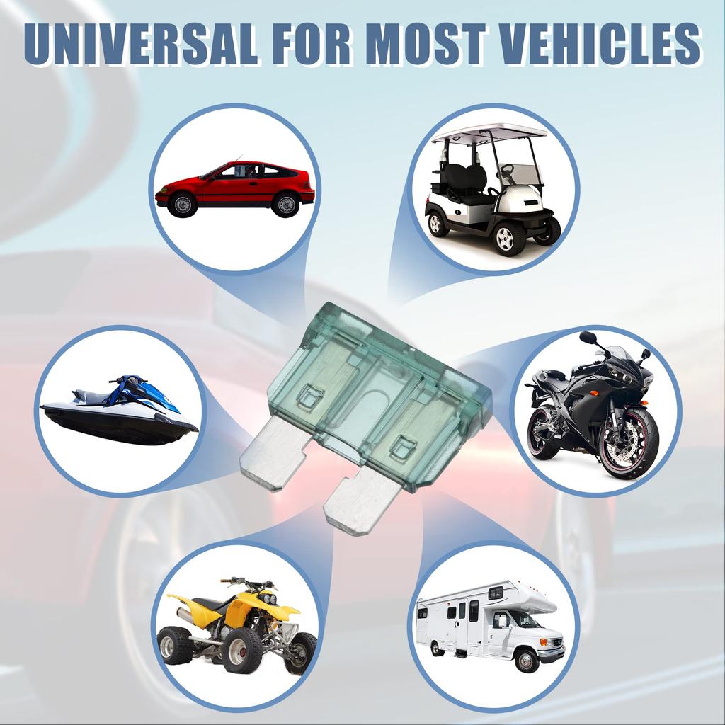 uxcell Style Fuse 1A Mini Size Style Fuse Replacement for Car Car
