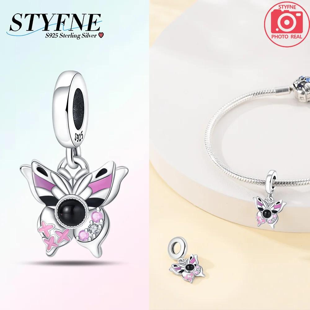 Charm Bead Charms Plata Originales Colored Butterflies Bead Charms for Charm Bead Charms copper Bracelets Jewellery Making Womens Gift