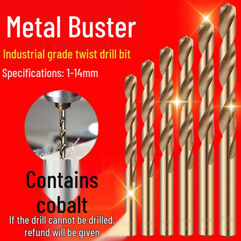 M43 Super Hard Stainless Steel Twist Drill Bit Set, 1-13mm, for Metal, Alloy, and Iron.