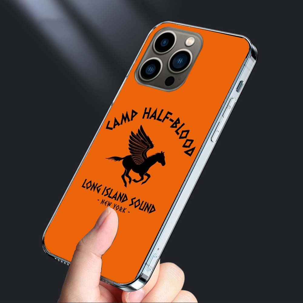 P-Percy J-Jackson Poseidon Camp Half-Blood Phone Case For Iphone 16E 15 Pro 14 Plus 17Air 16 17 Pro Max 12 13 Mini X XS XR 7 8 S