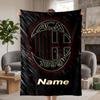 AC Milan Custom Flannel Blankets Soft Warm Cozy Throws for Home Decor Holiday Gifts