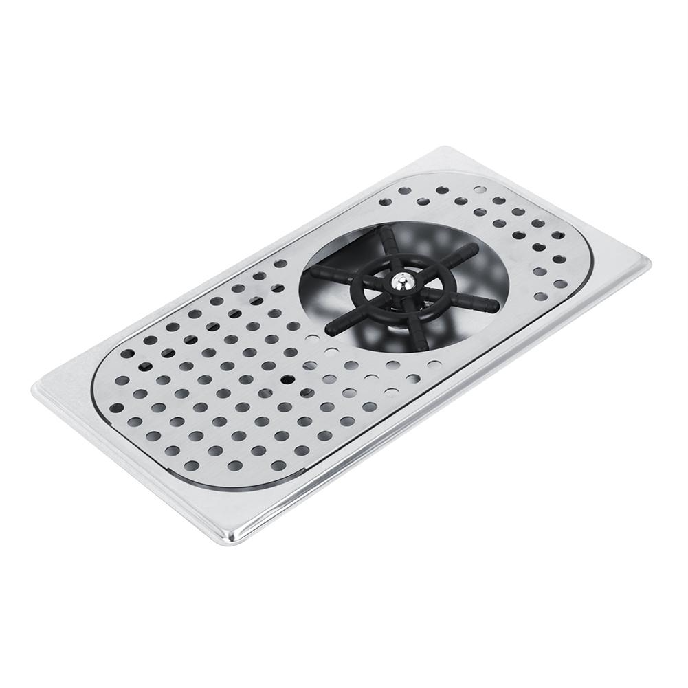 201 Stainless Steel Milk Tea Cup Washer Cleaner Glass Rinser G1/2in Cup Cleaner Stainless Steel Cup Cleaner 114mm Diameter