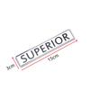 1Pc 3D ABS Logo Car Fender Side Rear Trunk Emblem Badge Stickers Car Body Decal Car Exterior Stickers