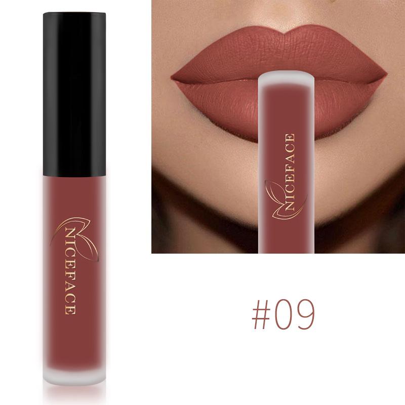Nude Vloeibare Lippenstift Ultra Mat Fluweel Langhoudend Vrouwen Schoonheid Rood Niet-plakkende Cup Waterdicht Paarse Lipgloss Lippen Cosmetica