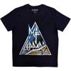 T-shirt unisex dei Def Leppard: Logo Triangolo
