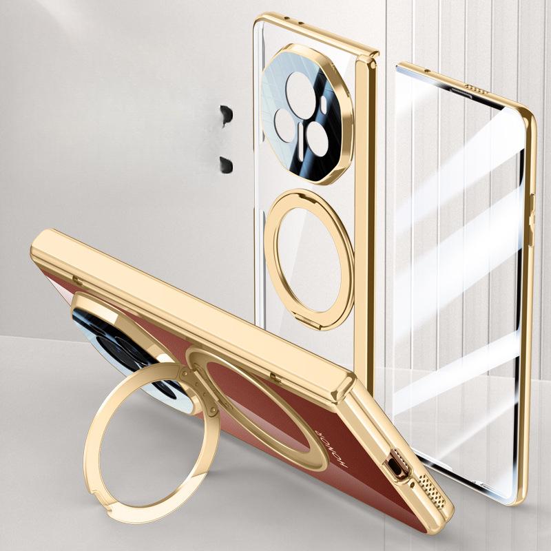 Suitable for Honor Magic V3 Mobile Phone Case Film Integrated Anti-fall Rotating Bracket Full-inclusive Hinge Spring Creative Shell