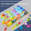 Fishing Childrens Wooden Logarithmic Board Letter Shape Pairing Toy Learning For