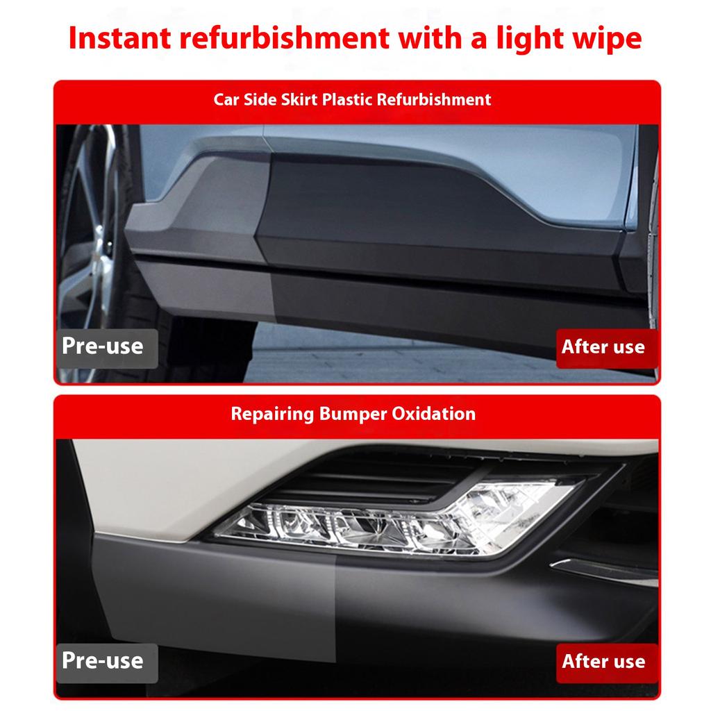 Professional Plastic Renovation Cream Refreshing Coating Cleaning Agent for Dashboard Leather Plastic Surfaces Quick Fix