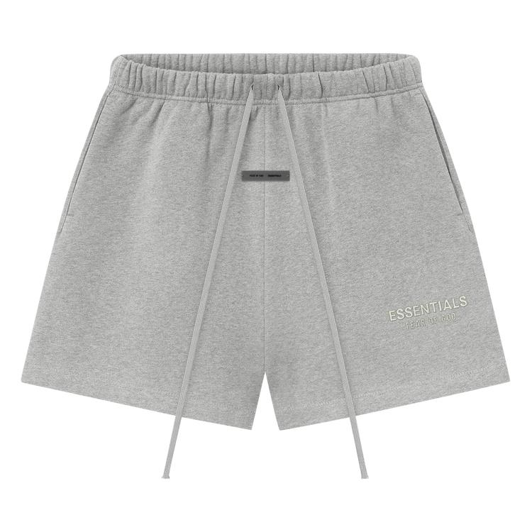 Fear of God Essentials Classic Fleece Sweatshort Concrete Heather Unisex Bottoms Grey 160SP252005F XS