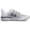 Under Armour Charged Comfortable Fabric Leather Low Top Casual Running Shoes Men Sneaker White 3026743-100
