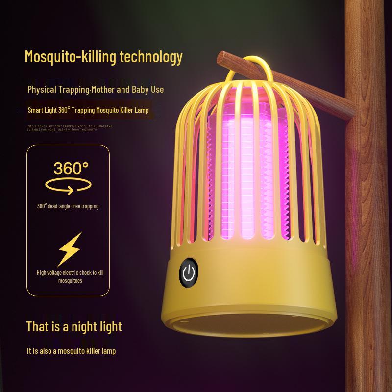 Dual-Use Electric Mosquito Killer Lamp: Indoor/Outdoor Purple Light Trap & Repellent Device