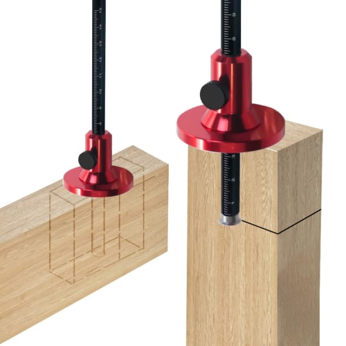 European Style Aluminum Alloy Wheel Marking Gauge Woodworking Scriber for Furniture Projects