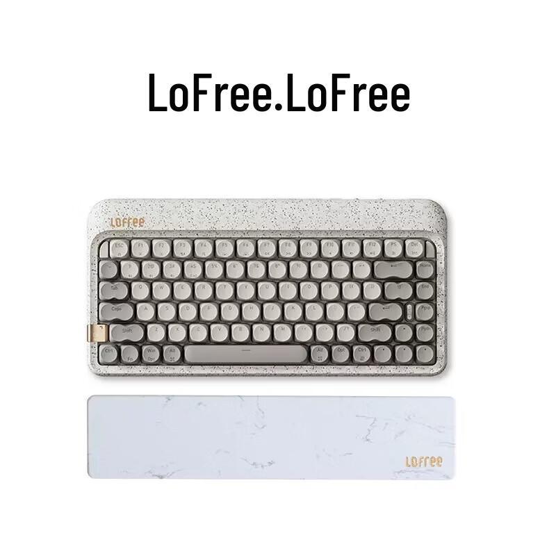 

Lofree Terrazzo 84-Key Tri-Mode Hot-Swappable Mechanical Keyboard with Wrist Rest
