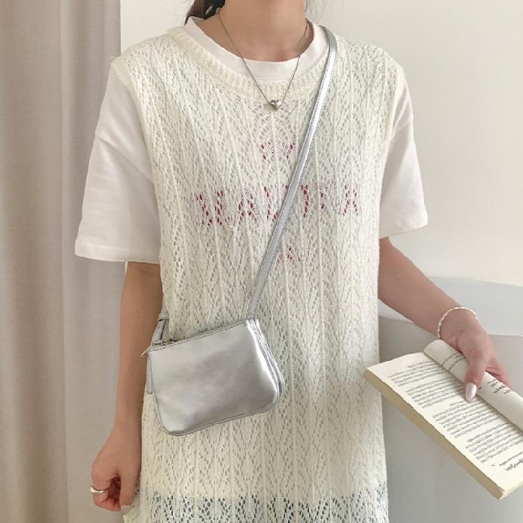 Casual PU Leather Crossbody Bag for Women Girls Phone Bag Small Shoulder Purse